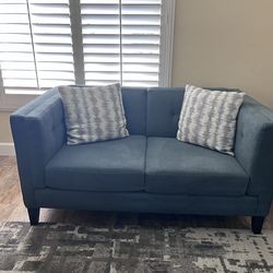 Blue Love Seat Couch
