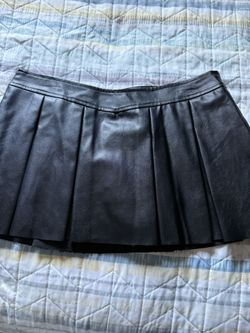 Black Leather Skirt 
