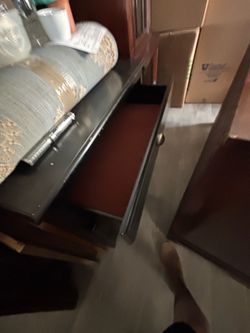 Writing desk with letter writing shelf