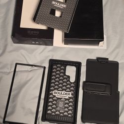 NEW BASE Boulder Rugged Phone Case Belt Clip Holster Samsung Galaxy S22 Ultra Android Smart Phone