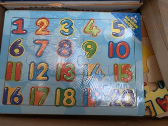 Numbers Wooden Puzzle 11”x8.5” approximately