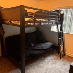 Full Size Rooms2Go Loft Bed & Dresser