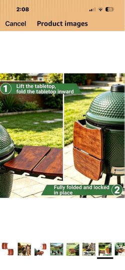 Brand New Side Shelf Kit for Medium Big Green Egg Charcoal Grill & Smoker