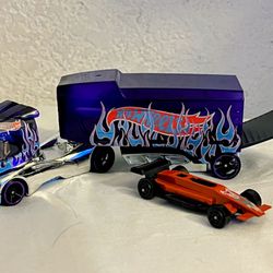 Hot Wheels Track Trucks, Aero Blast Racing Rig 1:64 Scale