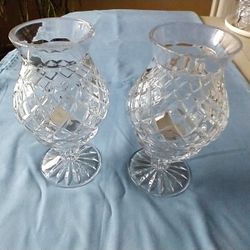 

Hurricane 2 piece candle holders, 7.5: H, 4: diameter

