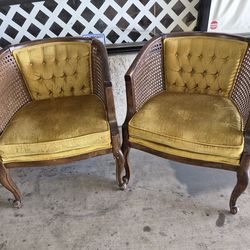 Vintage Arm Chairs 2pc Set