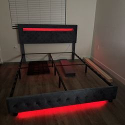 Queen LED Bed frame 