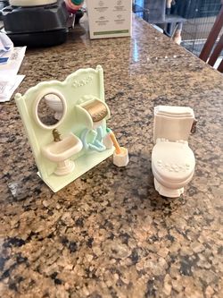 Calico Critters Toilet Set
