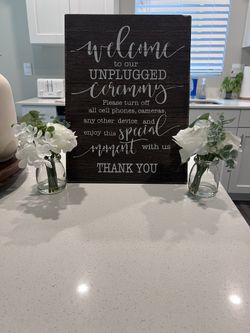 Unplugged Wedding Sign