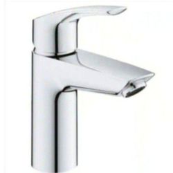 GROHE Eurosmart Single Handle Single Hole Bathroom Faucet in StarLight Chrome Drain Kit Not Included