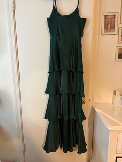 Forest Green Tiered Maxi Dress