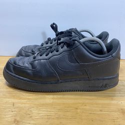 Nike Air Force 1 Low '07 'Triple Black' CW2288-001 Size 9 Mens Sneakers shoes
