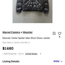Moncler X Marvel Size Xl