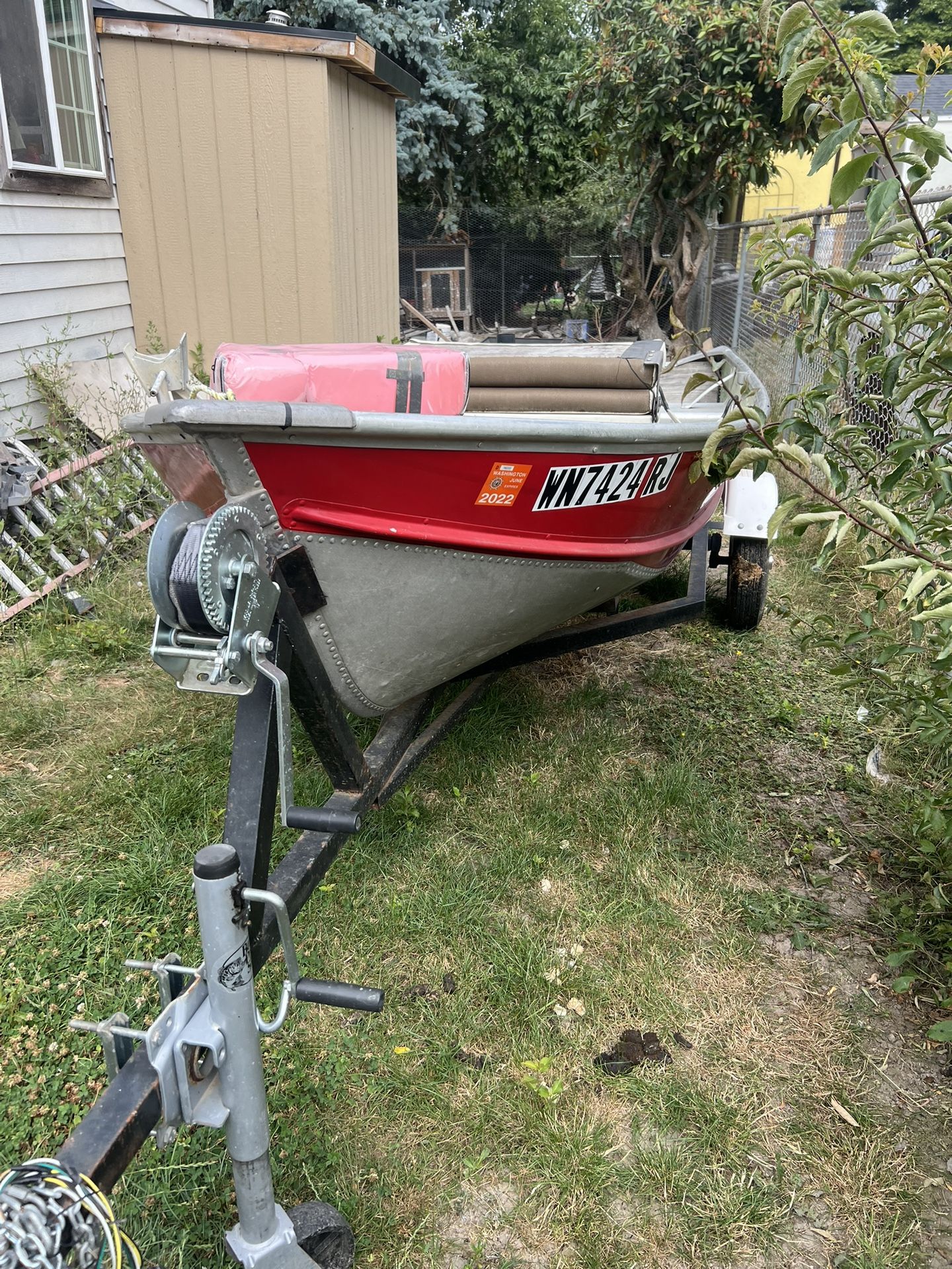 1978 Aluminum Boat With Trolly Motor