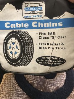 Laclede Snap On Cable Chains For Passenger Vehicles #1030