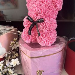 Florería De Adorno Artificial Osos De Foami Y Cajas De Regalo