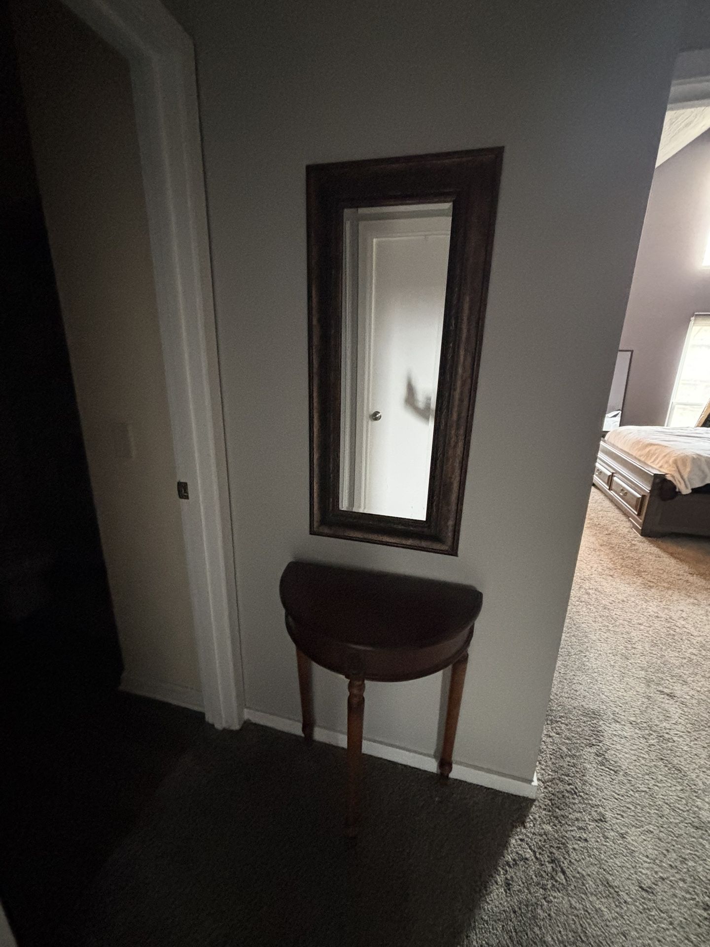 Mirror and Table