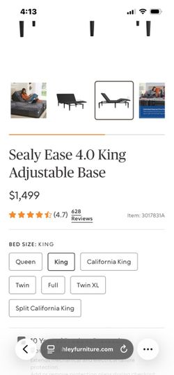 Sealy Ease 4.0 King Adjustable Base