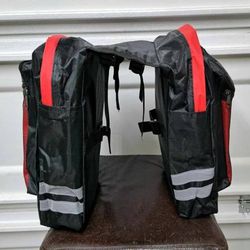 NEW!! Bicycle Carrier Bag Rear Rack Bike Trunk Luggage Double Side - $20 (South Fort Worth)

