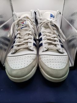 Size 12 classic adidas Top Ten RB "White Dark Blue" high-top sneaker,