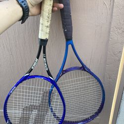 Prince Tennis Racquets x2 With Case Wide body Sport