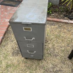 Metal file cabinet