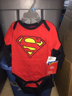 Baby boy Superman onesie set