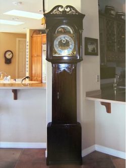 Floor standing English regulator circa Grandfather Clock 1770 to 1790