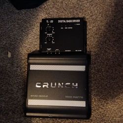Crunch two Chanel amp bass processor