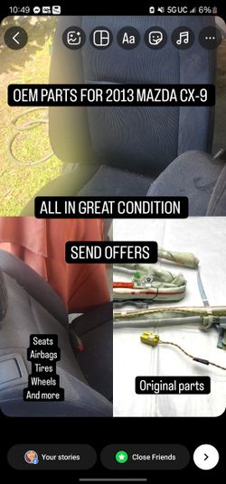 2013 Mazda Cx9 Touring Parts OEM  