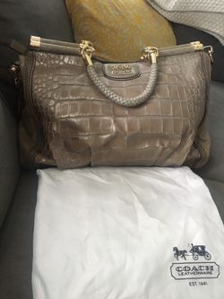 Coach Limited Edition 70th Anniversary Crocodile Satchel Bag