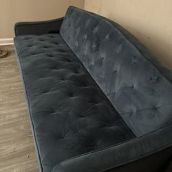 Blue Suede Futon 