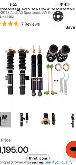 Bc racing extreme low coilovers mk5 gti