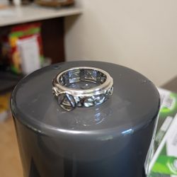 A A Sterling Silver Spinner Ring