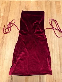 Beautiful maroon mini dress