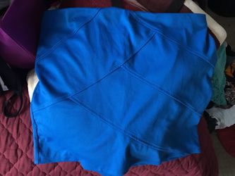 Blue mini skirt