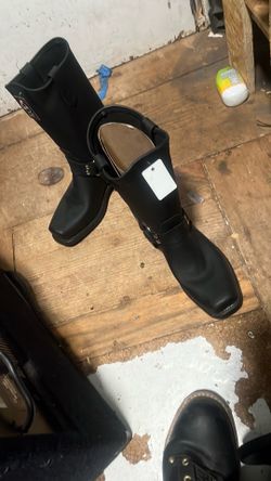 Double H Black Men’s Motorcyle Harnass Boots 9 1/2EE