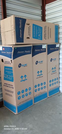 Water Heaters Boilers  30 gallons  new on box