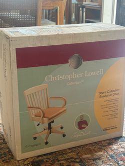 Christopher Lowell Shore Collection Executive Chair – New in Box