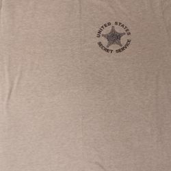 Men's Size Large 42 44 Shirt United States SECRET SERVICE  Grey Cop