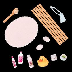 Bath and bubble for Doll game play pretend accessories toy playset