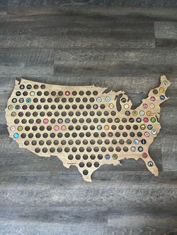USA Beer Cap Map