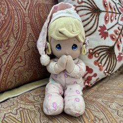Vintage Precious Moments Plush Prayer Doll 9" Toy