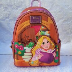 Loungefly Disney Tangled Rapunzel reading backpack 
