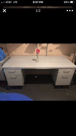 Office desk with hutch