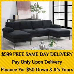 sectional sectionals black chenille couch couches