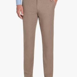 Van Heusen Men's Slim Fit Stretch Flat Front Traveler Pant Beige 36x29