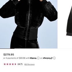 VSX REVERSIBLE FAUX FUR LINED JACKET