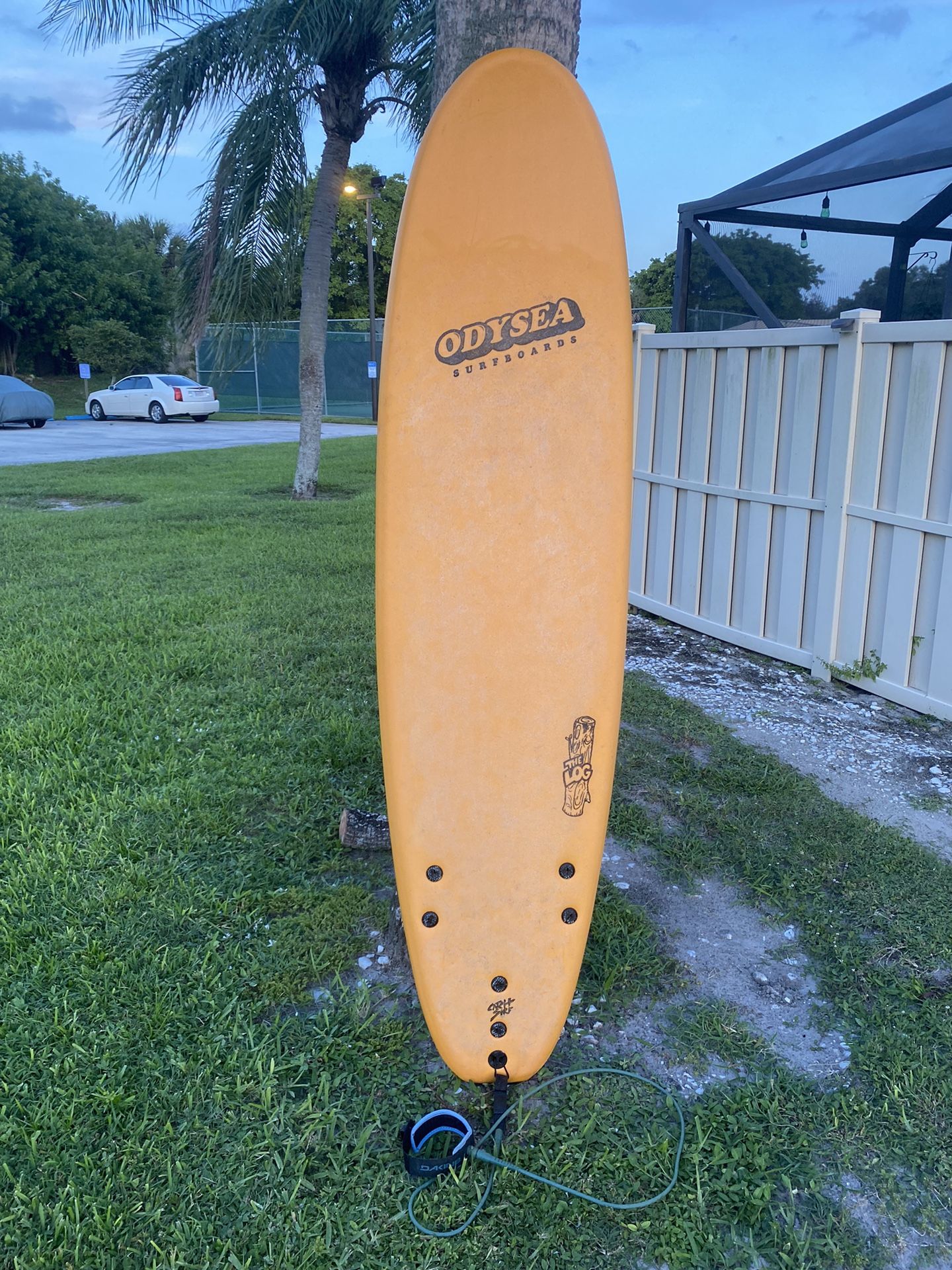 Odysea 7 Foot Soft top Surfboard With Leash