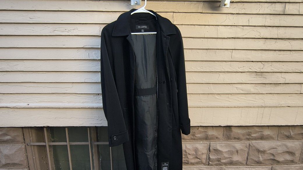 🖤 Women’s Black Hooded Trench Coat — Chic + Warm — $15.00